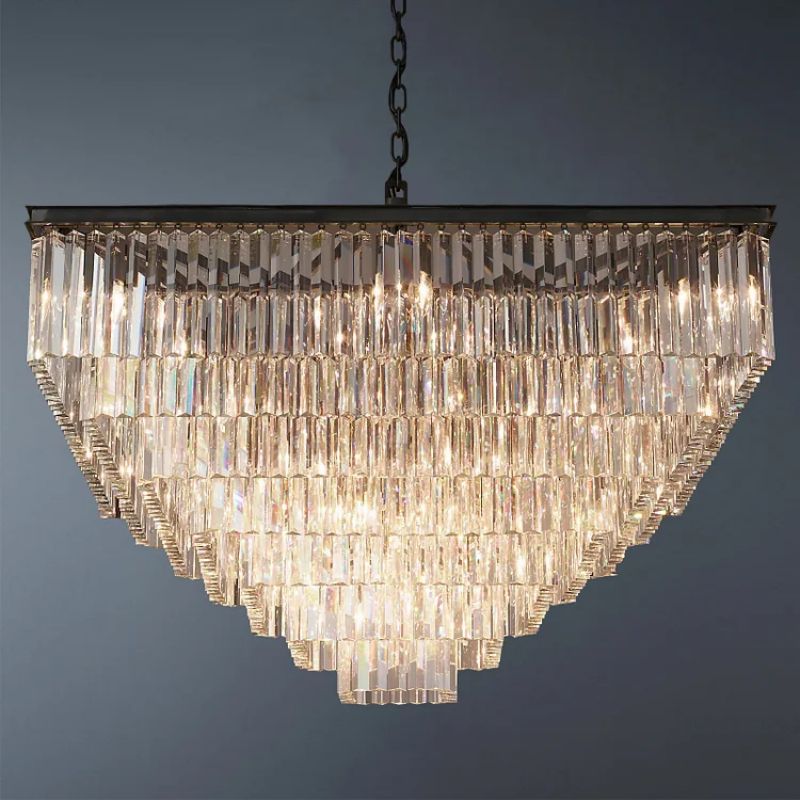 Della Square Dining Room Chandelier 47"