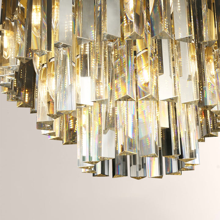 Della Multi-layer Crystal Round Chandelier 20"