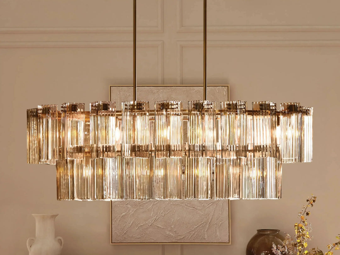 Delsie Oval Glass Chandelier