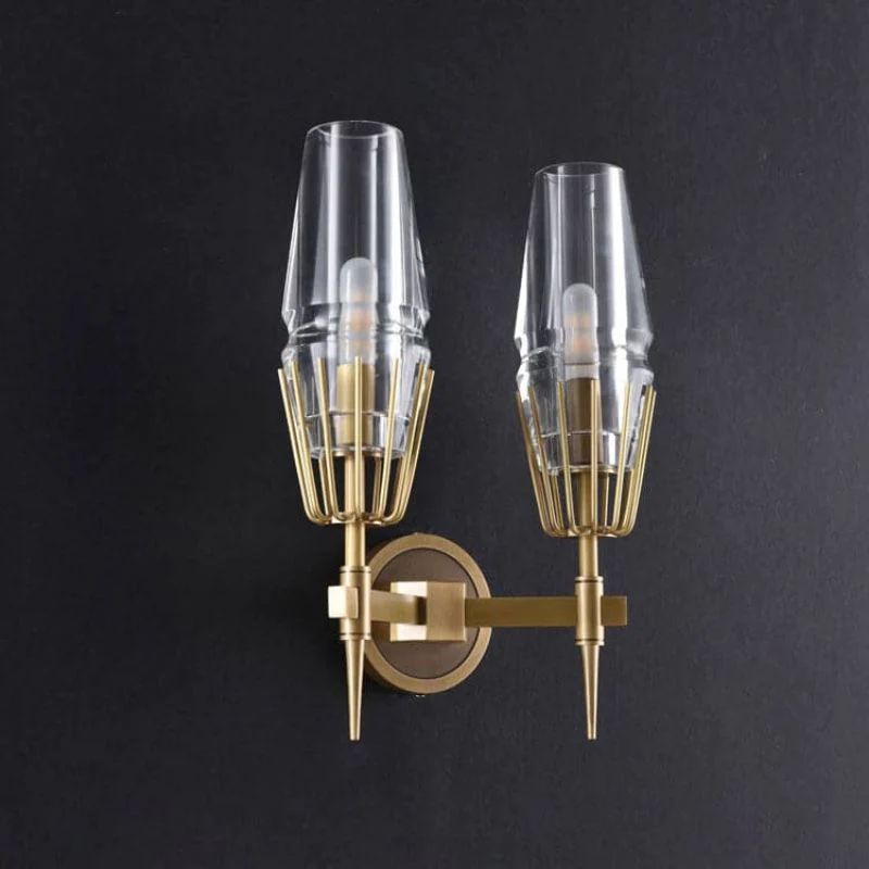 Demi Crystal Double Wall Sconce