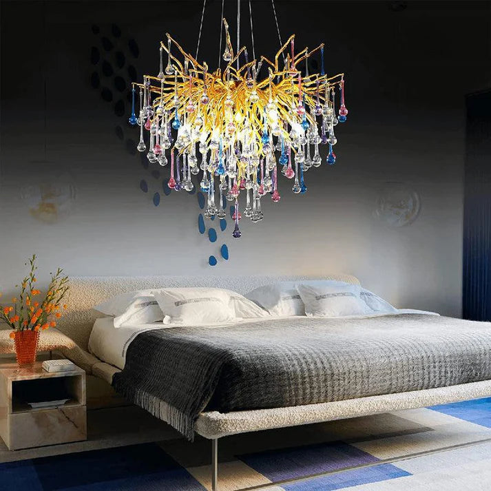 Doris Crystal Branch Chandelier 23.5"D