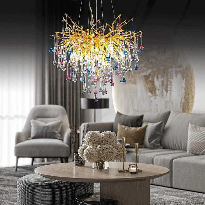 Doris Crystal Branch Chandelier 23.5"D
