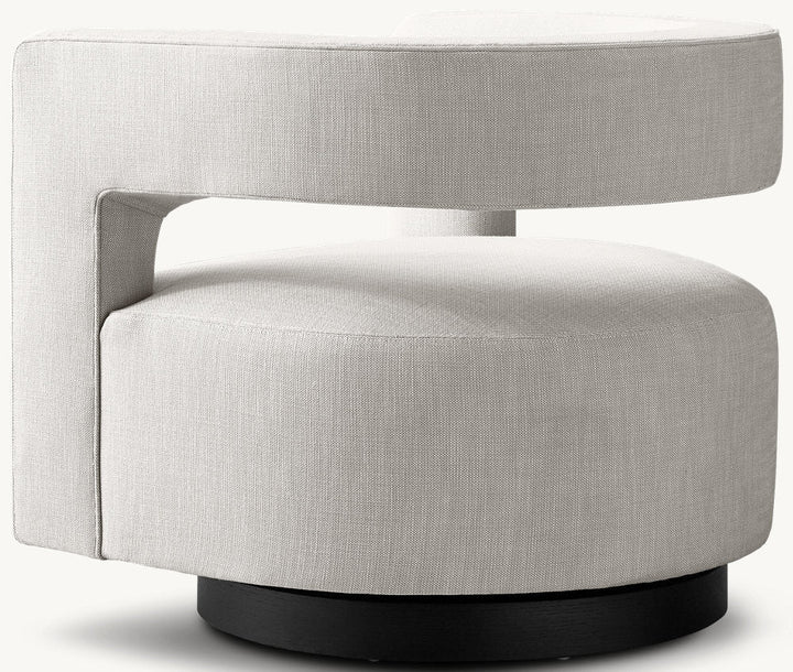 Drew Curved Swivel Chair