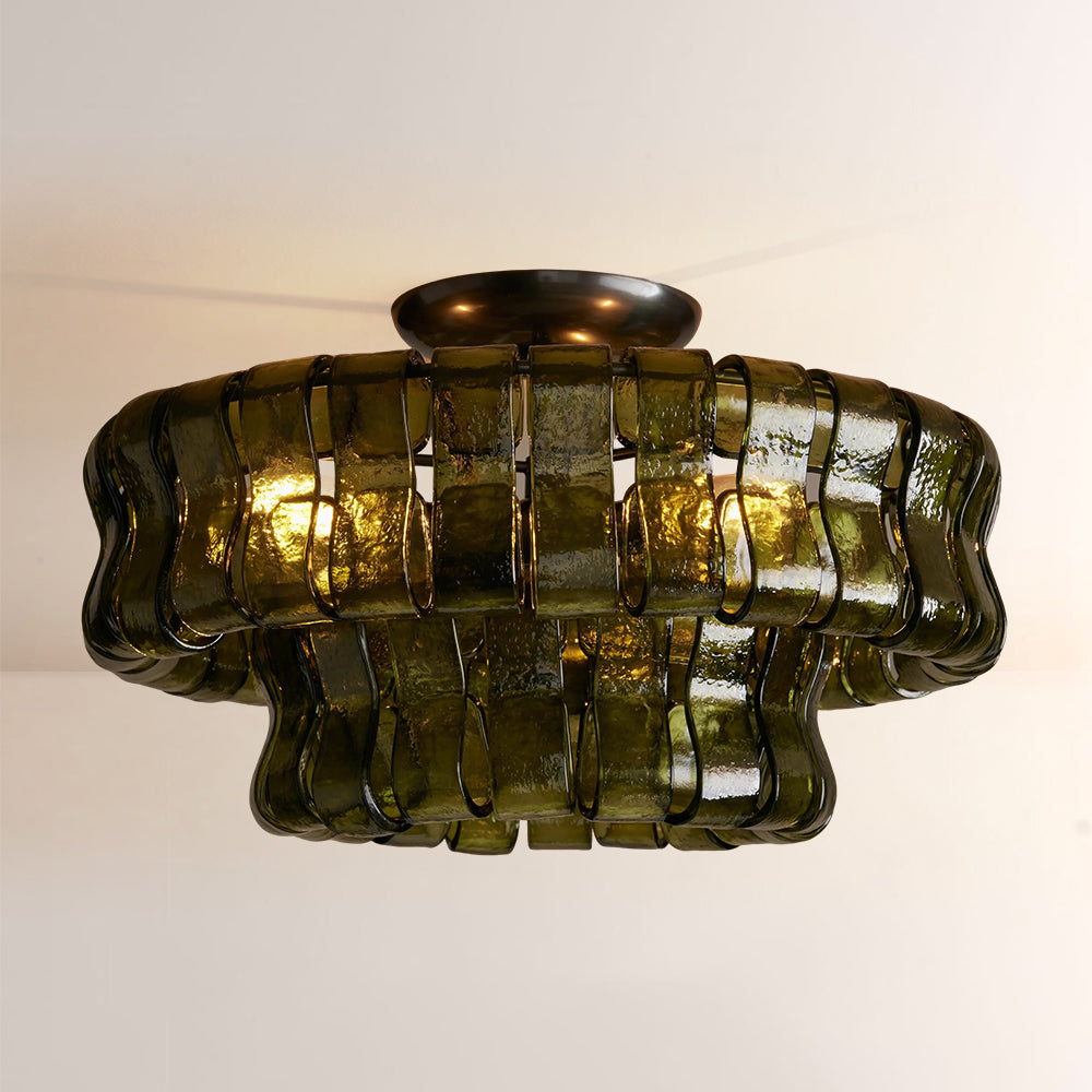 Elleson Green Flush Mount