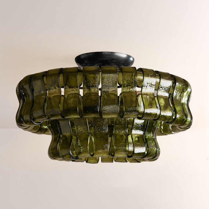 Elleson Green Flush Mount