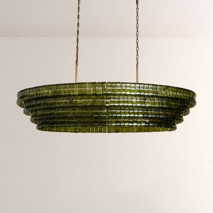 Elleson Green Oval Chandelier