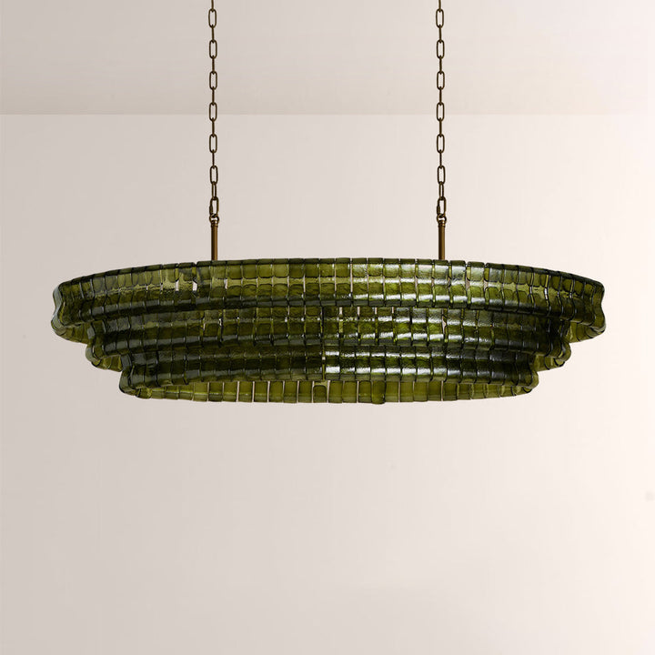 Elleson Green Oval Chandelier