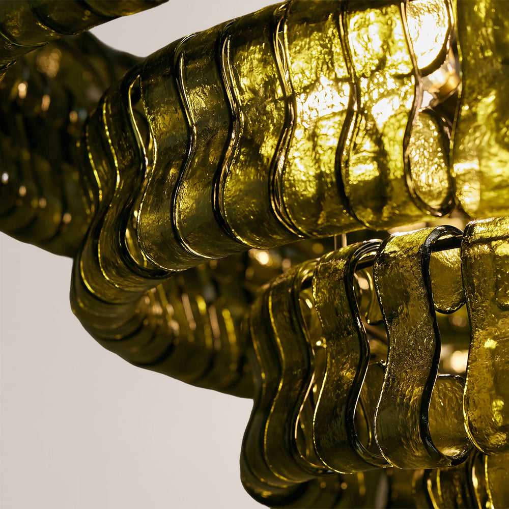 Elleson Green Round Chandelier