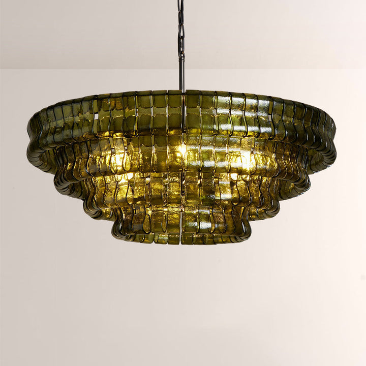 Elleson Green Round Chandelier
