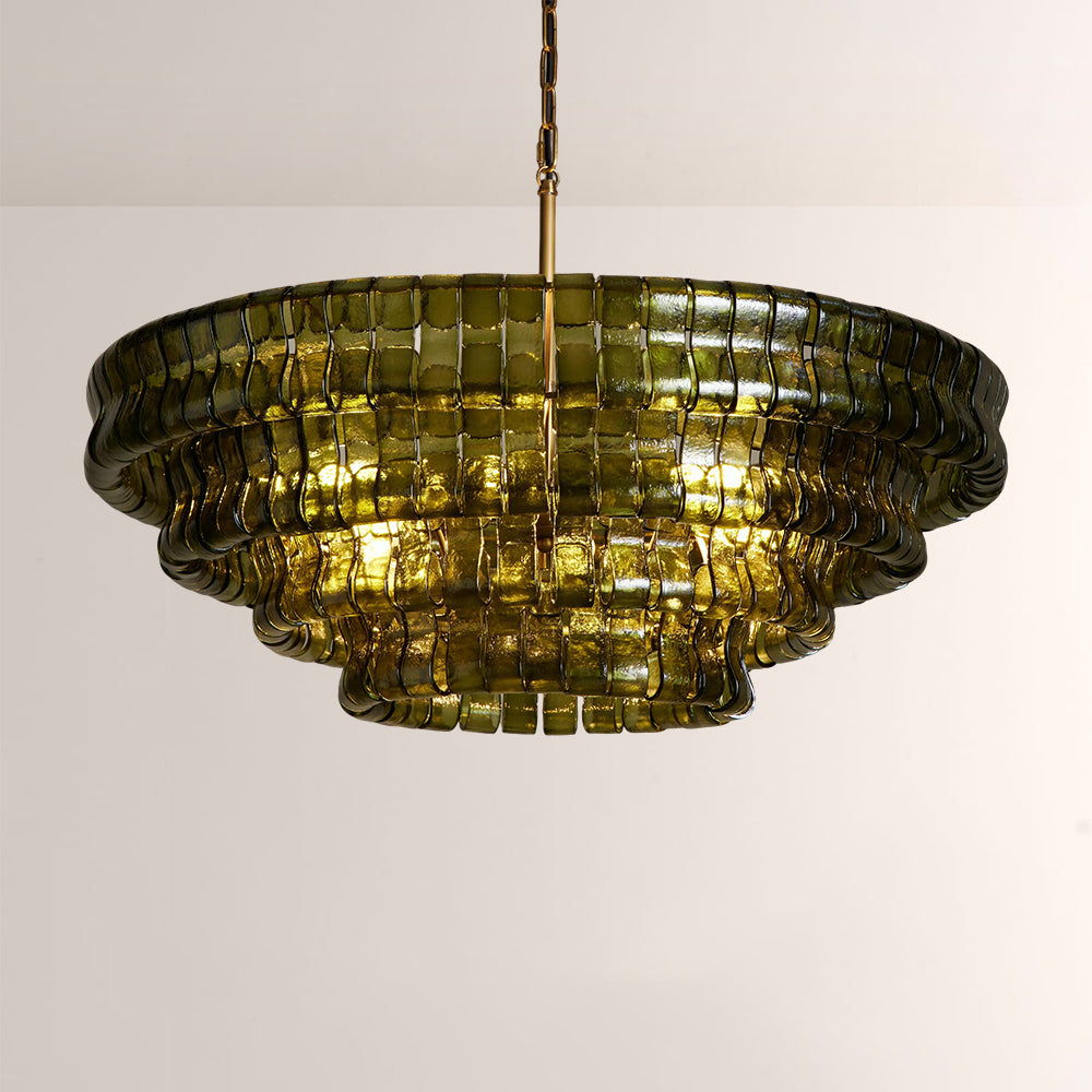 Elleson Green Round Chandelier
