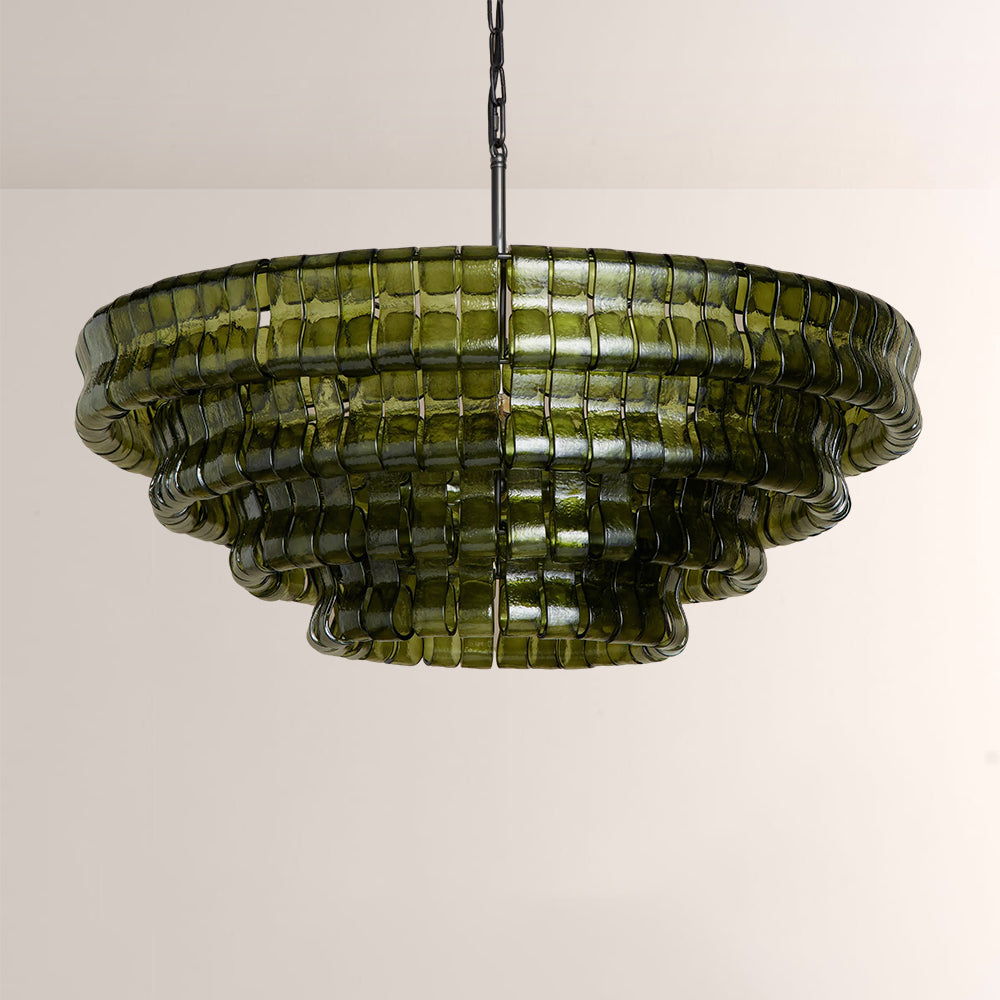 Elleson Green Round Chandelier