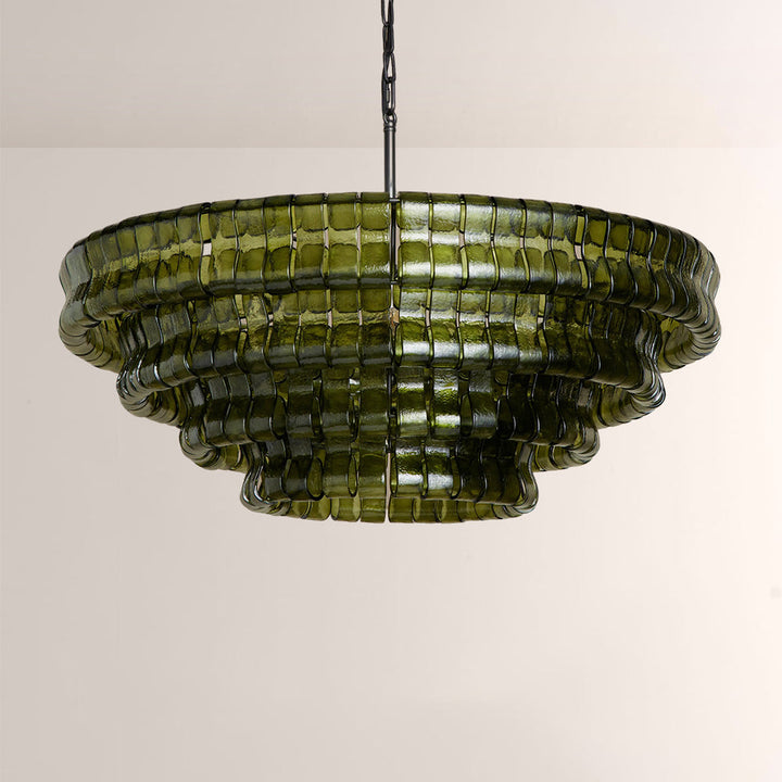 Elleson Green Round Chandelier