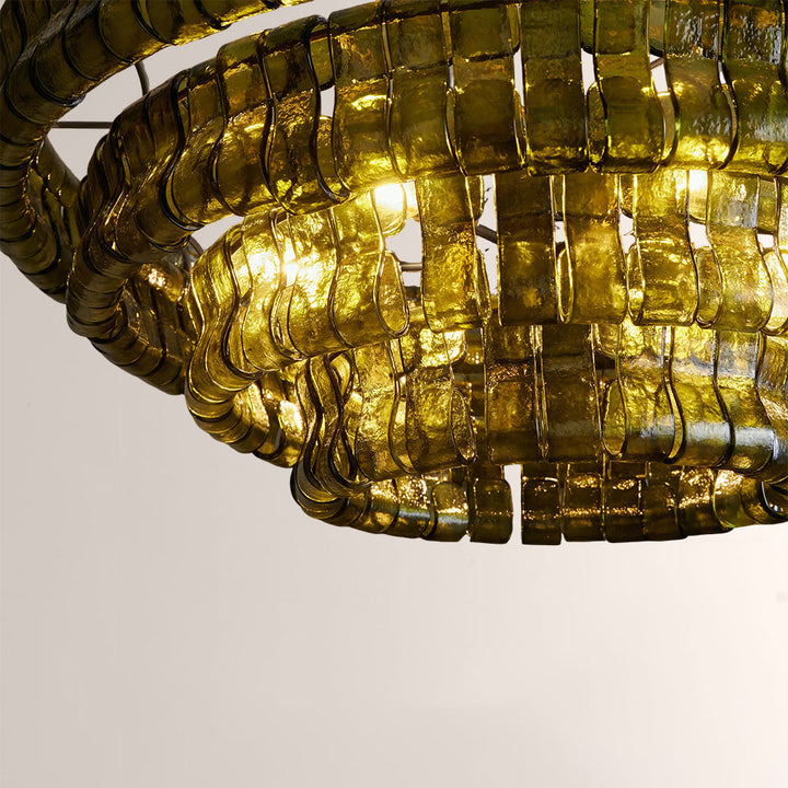 Elleson Green Round Chandelier