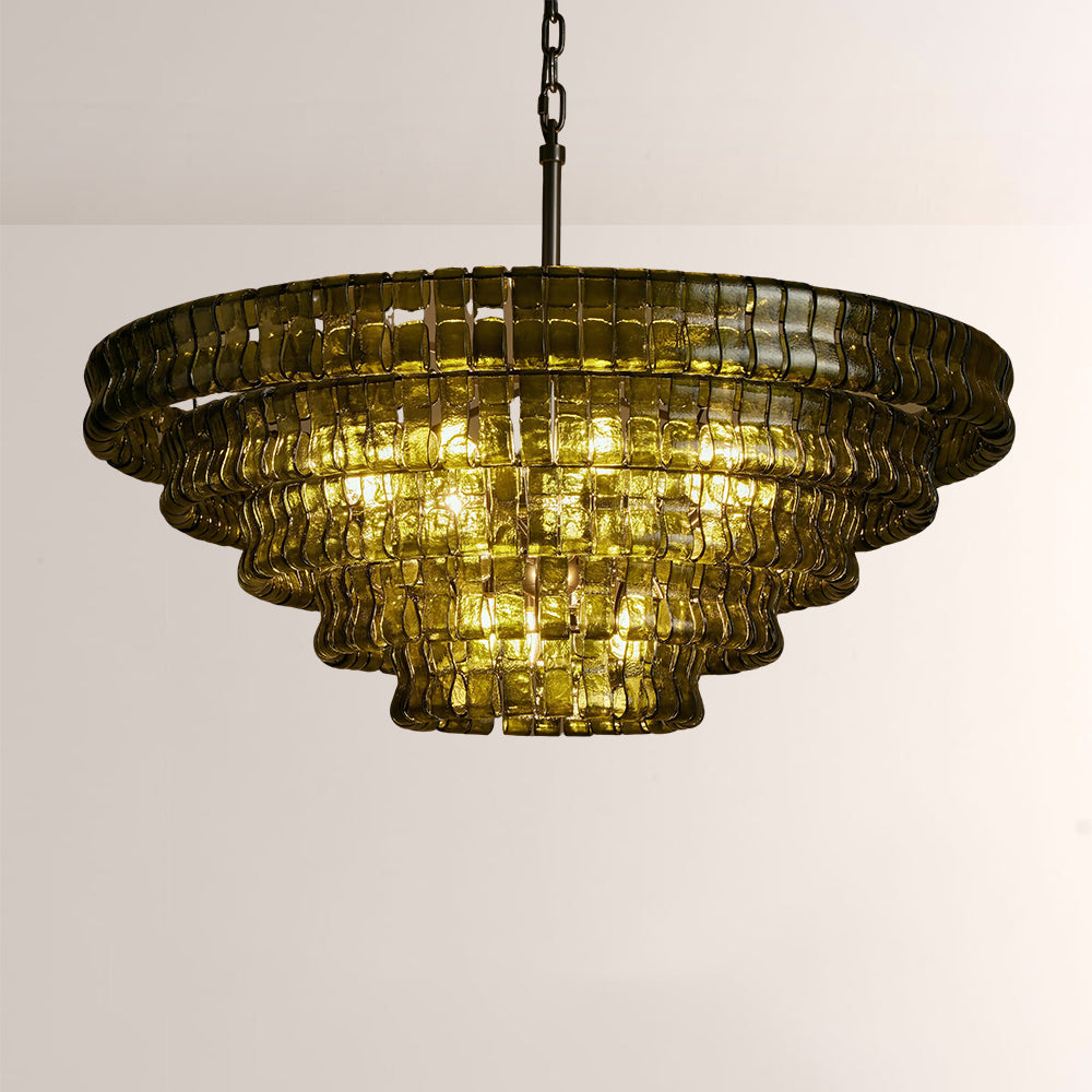 Elleson Green Round Chandelier