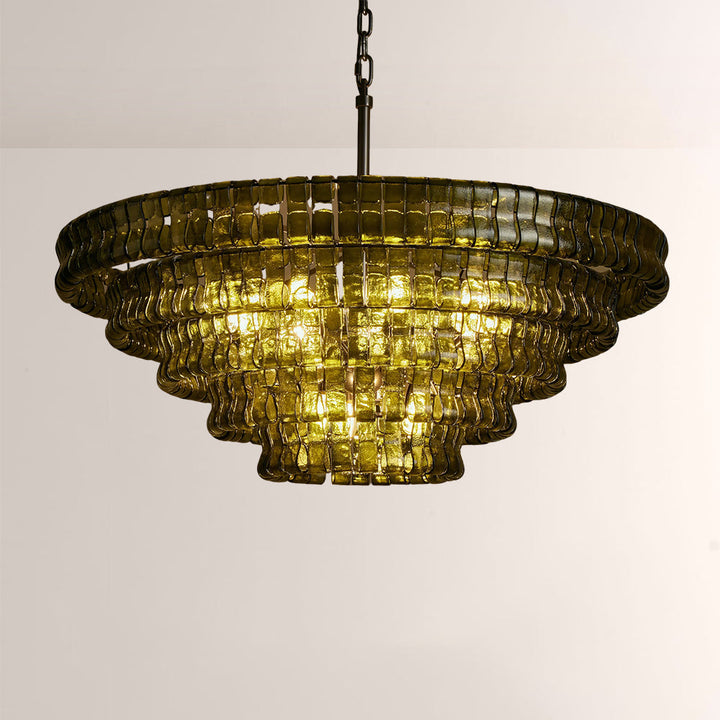 Elleson Green Round Chandelier