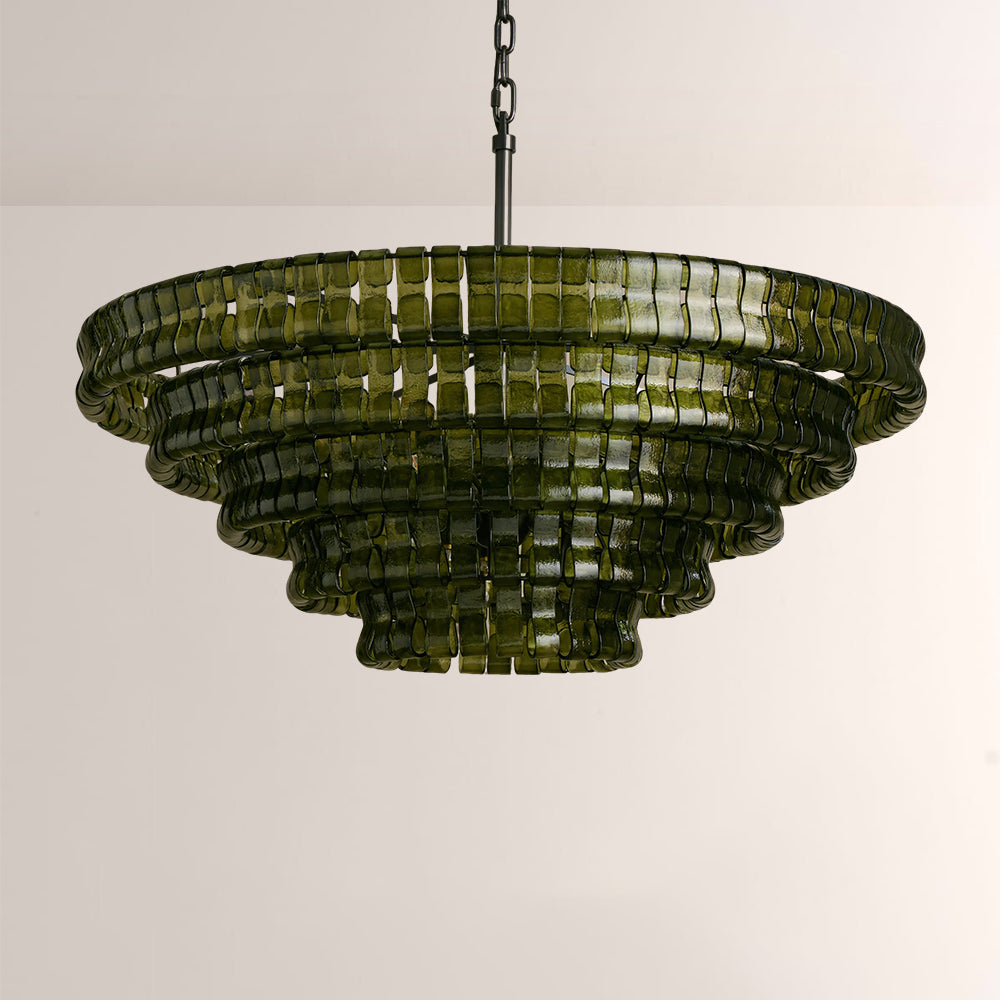 Elleson Green Round Chandelier