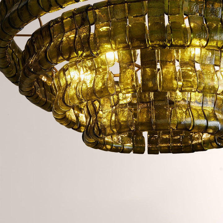 Elleson Green Round Chandelier