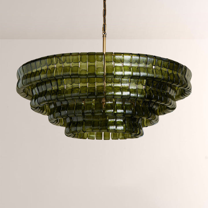 Elleson Green Round Chandelier