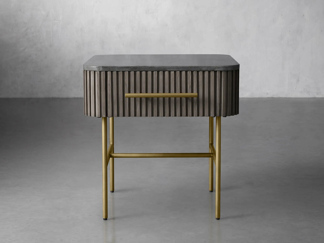 Fanny End Table with Drawer