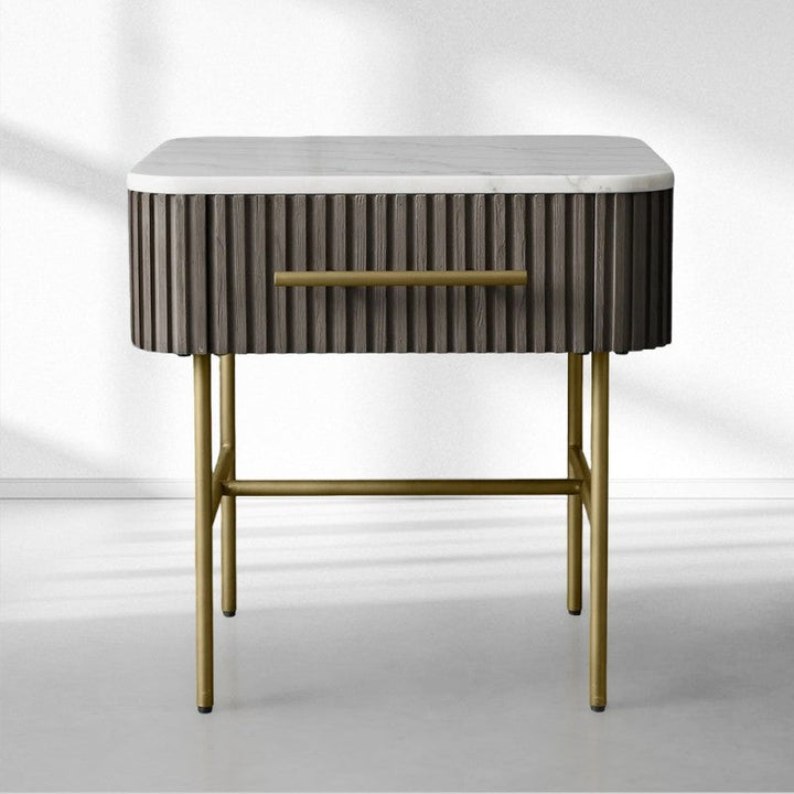 Fanny End Table with Drawer