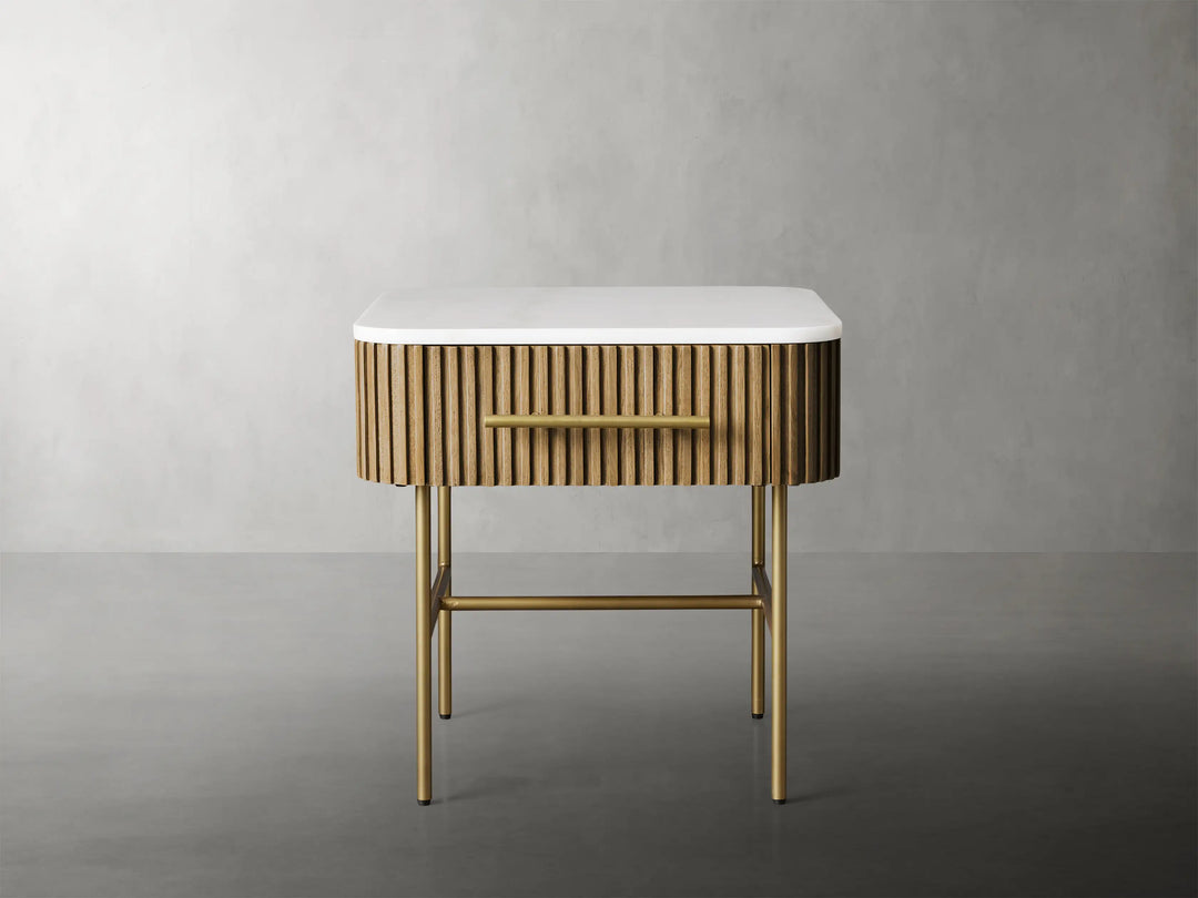 Fanny End Table with Drawer