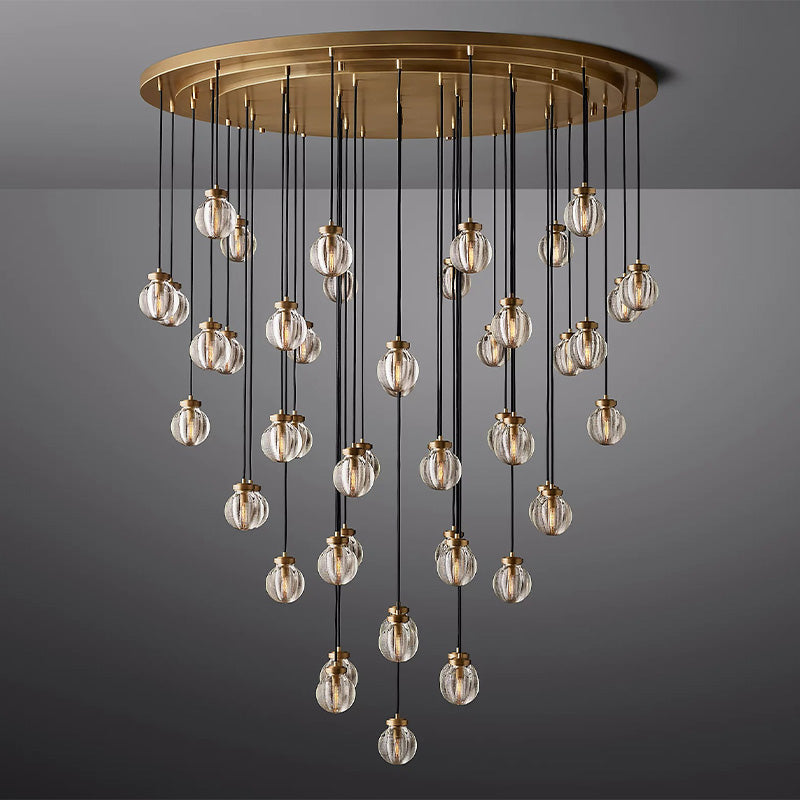 Popular Pearl Ball Round Chandelier 60"
