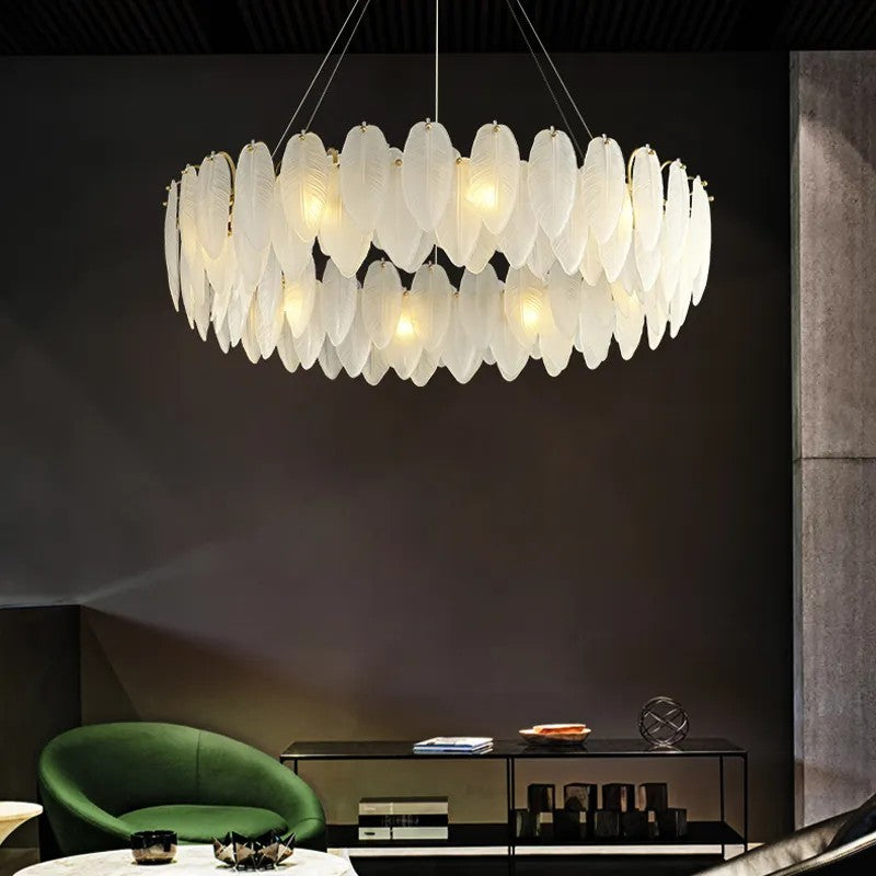 Feather High End Modern Chandelier