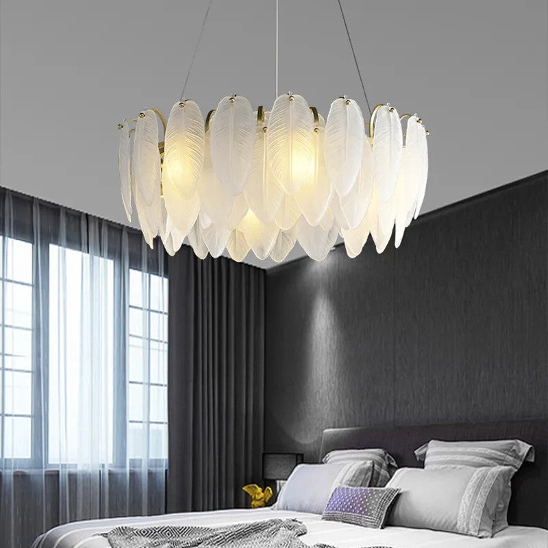 Feather High End Modern Chandelier