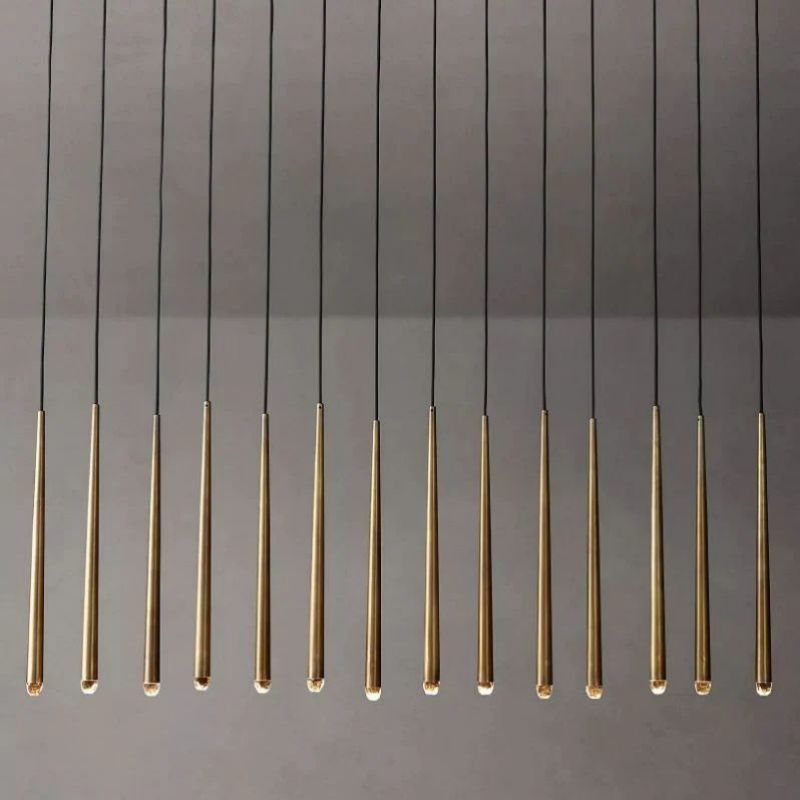 Felicia Tubular Linear Chandelier 72"W
