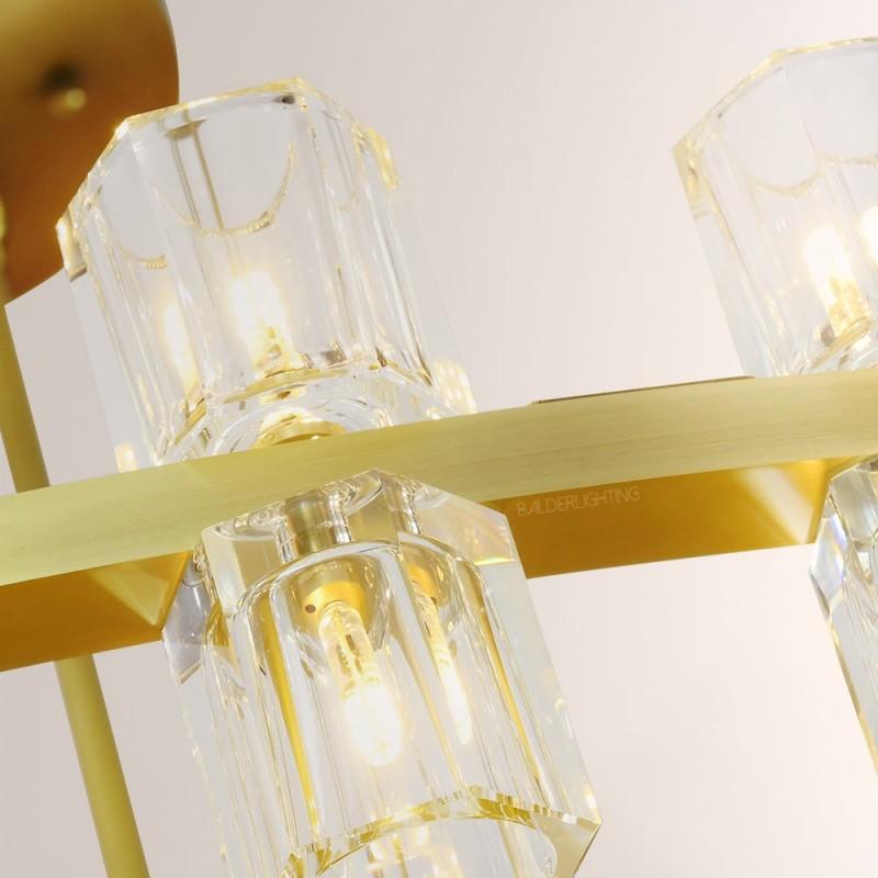 Felix Crystal Shades 2-tier Round Chandelier 60"D