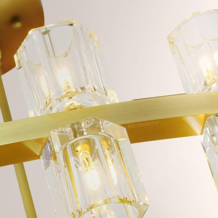 Felix Crystal Shades 2-tier Round Chandelier 60"D