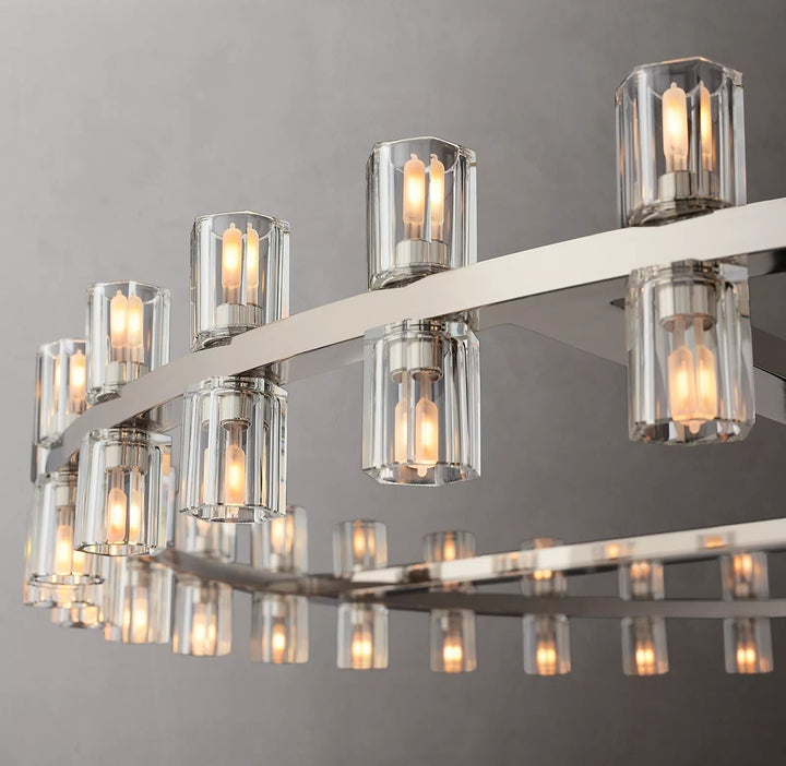 Felix Crystal Shades Round Chandelier 60"