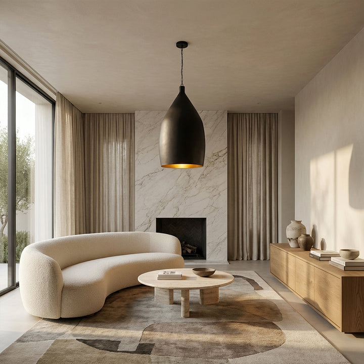 Fillnn Hammered Metal Cone Pendant