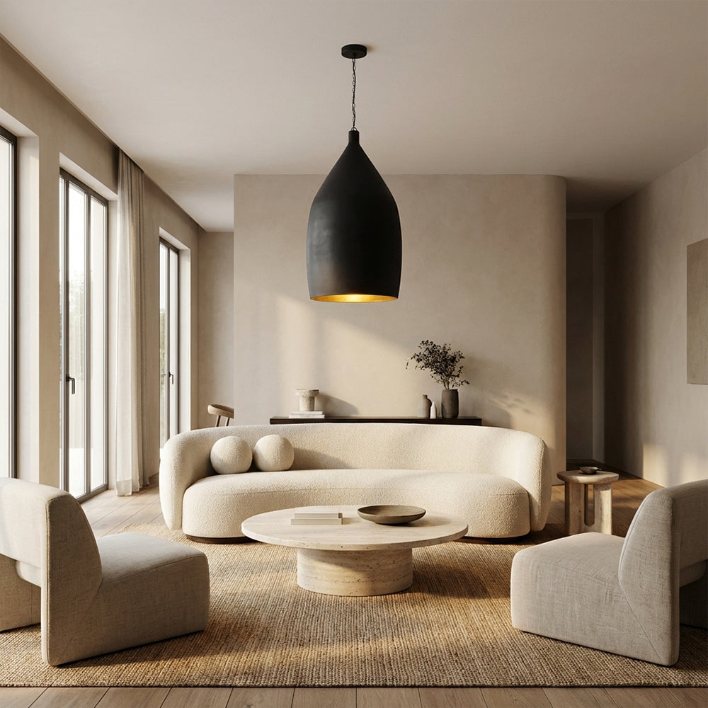 Fillnn Hammered Metal Cone Pendant