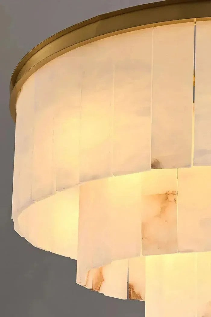 Fliren Alabaster 2 Tier Chandelier