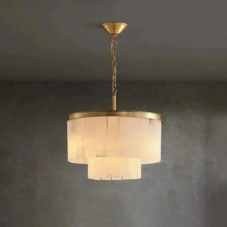 Fliren Alabaster 2 Tier Chandelier
