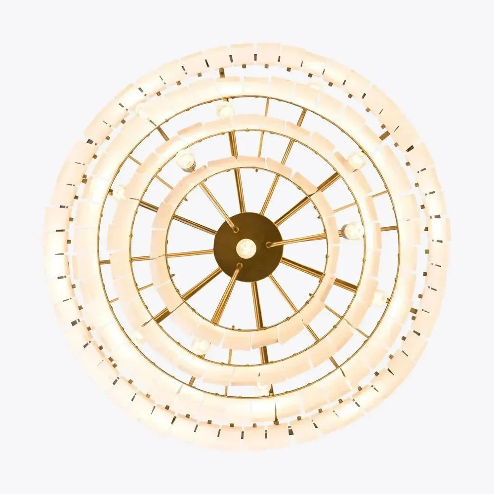 Fliren Alabaster 4 Tier Chandelier