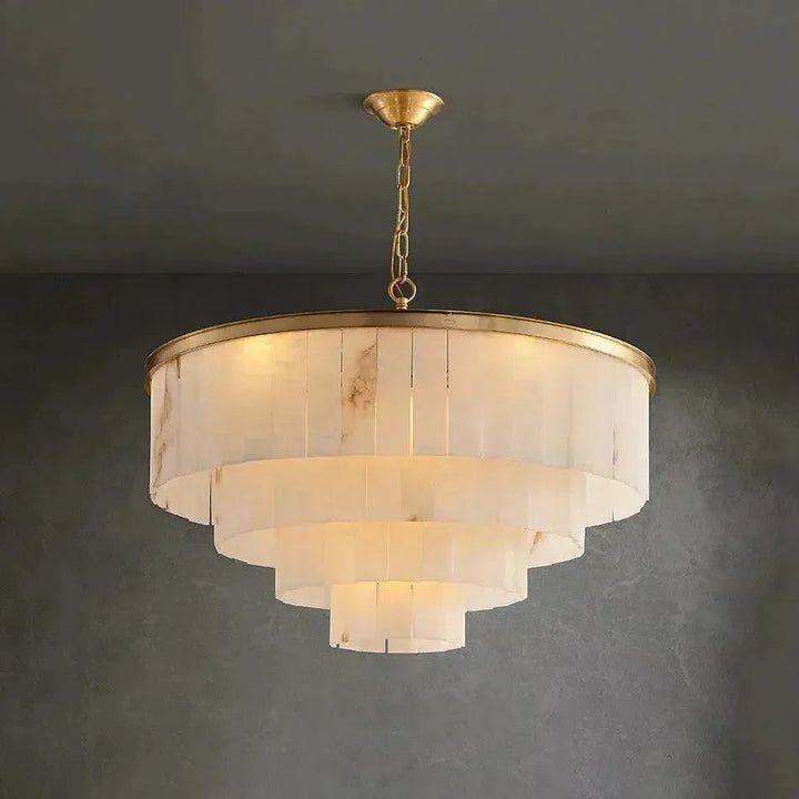 Fliren Alabaster 4 Tier Chandelier