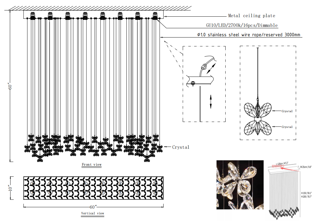 Floating Butterfly Chandelier