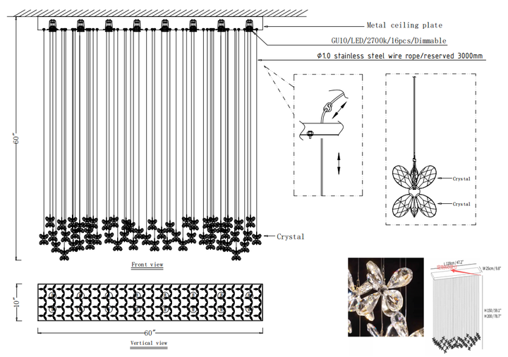 Floating Butterfly Chandelier