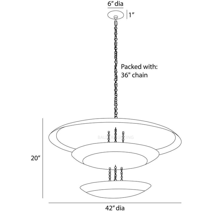 Floynao Grand Round Chandelier 42"