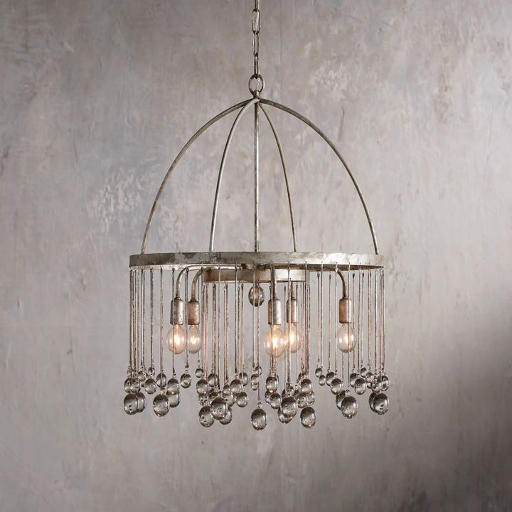 Hanson Round Glass Chandelier