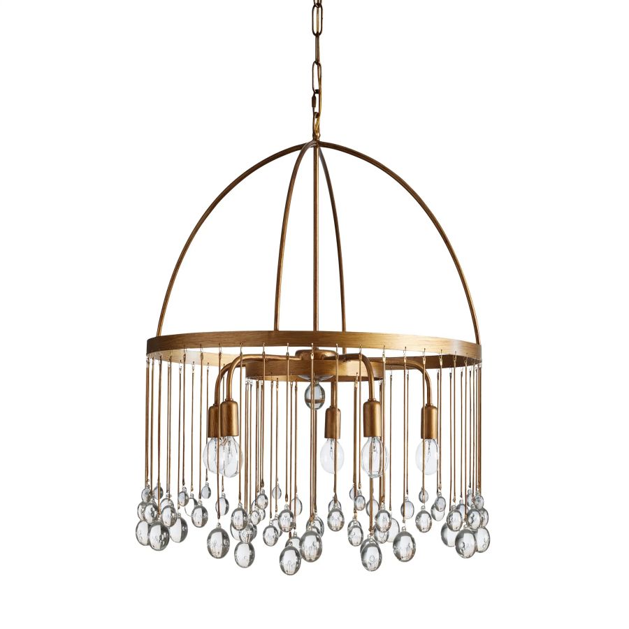 Hanson Round Glass Chandelier