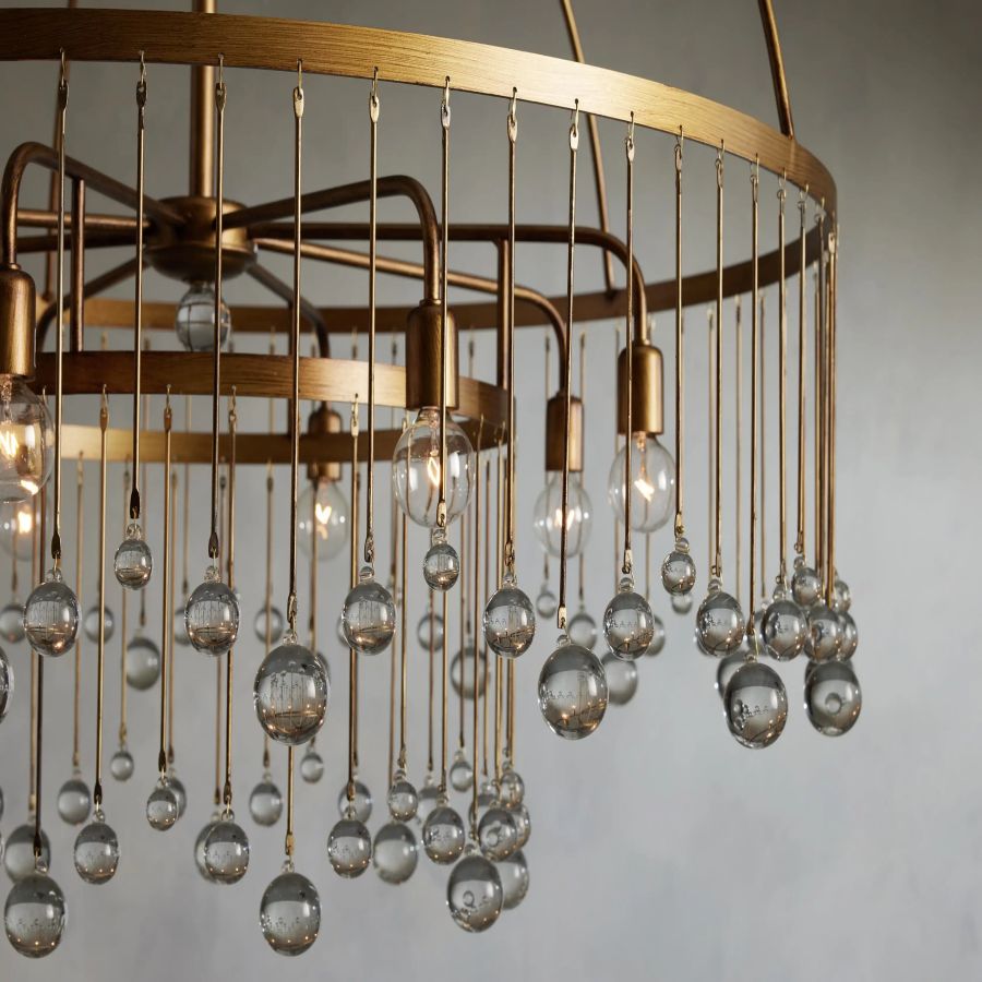 Hanson Round Glass Chandelier