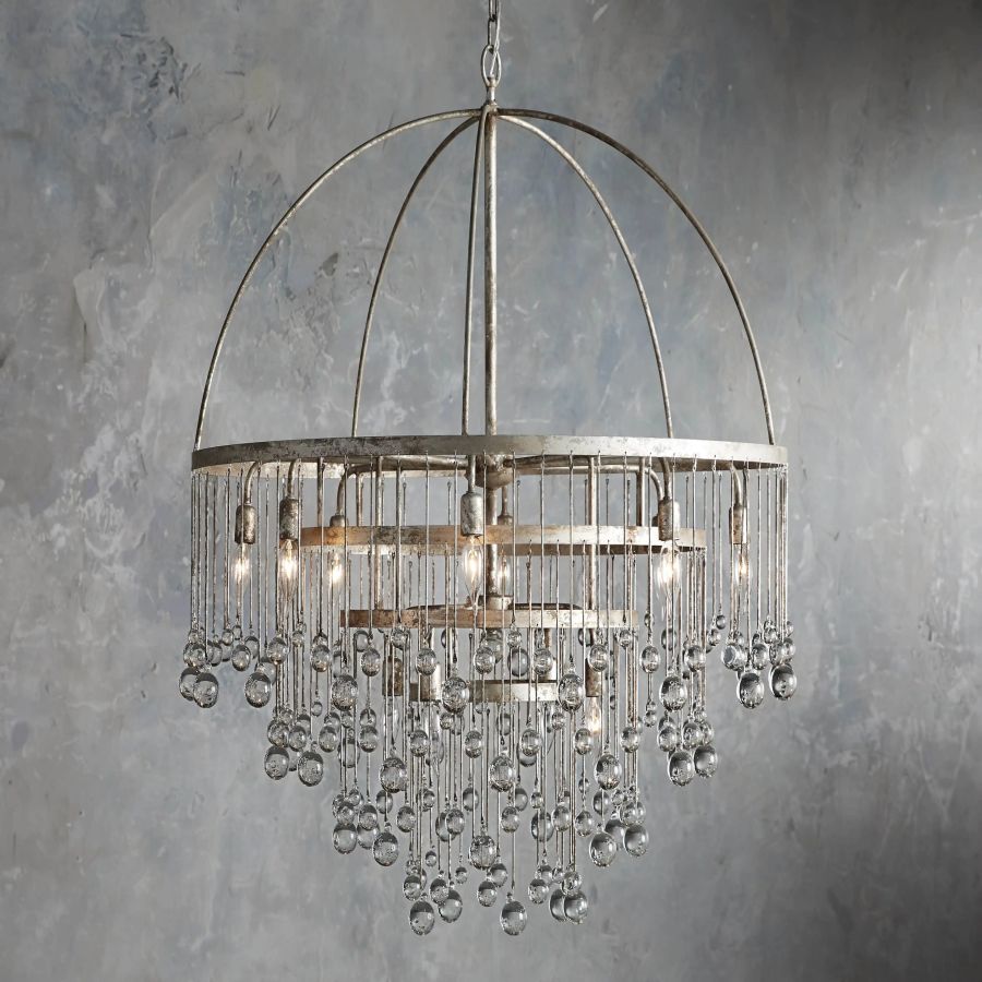 Hanson Round Glass Chandelier