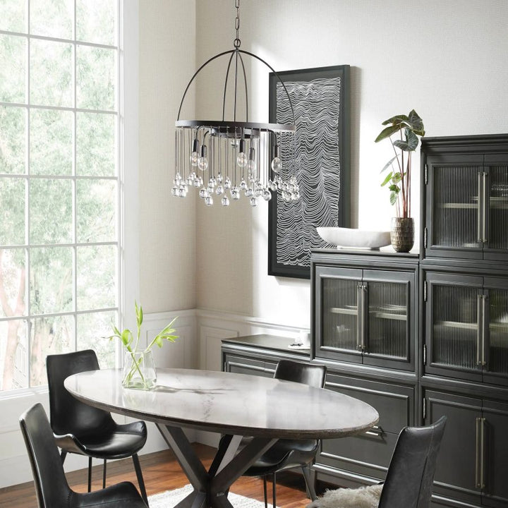 Hanson Round Glass Chandelier