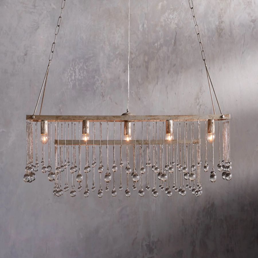 Hanson Rectangular Glass Chandelier