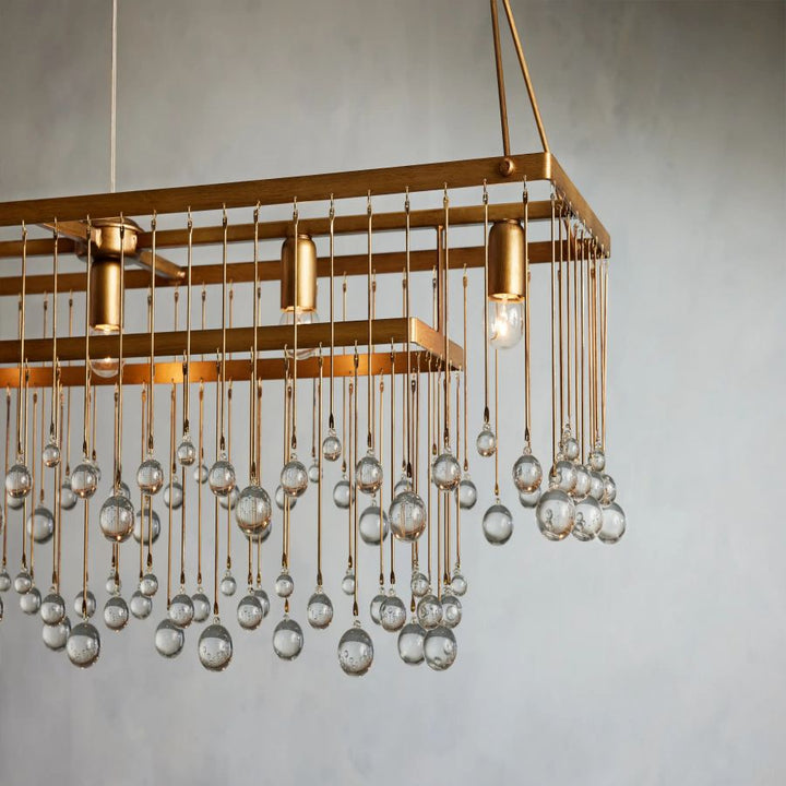 Hanson Rectangular Glass Chandelier