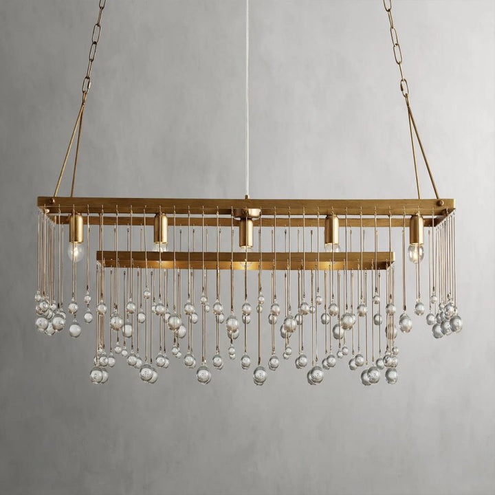 Hanson Rectangular Glass Chandelier