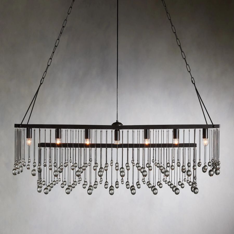 Hanson Rectangular Glass Chandelier